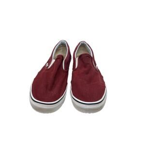 VANS Canvas Burgundy Low Top Skate Shoes Mens 10
